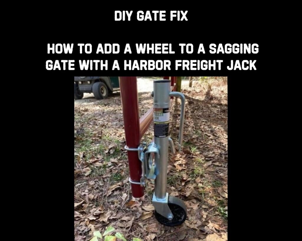 DIY GATE FIX: HOW TO ADD A WHEEL TO A SAGGING GATE