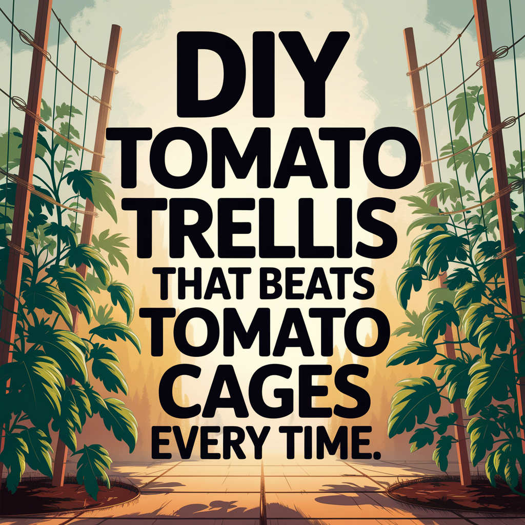 DIY Tomato Trellis That Beats Tomato Cages Every Time