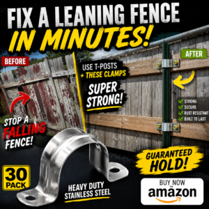 How I Fixed Our Leaning Wood Fence Without Replacing the Posts